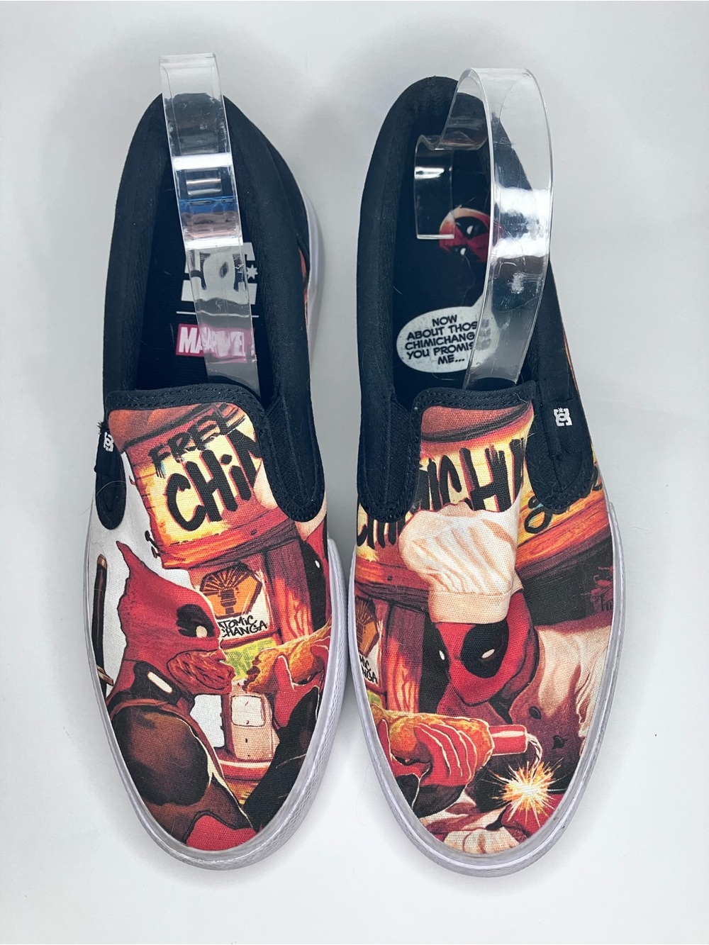 DC Shoes Deadpool Slip On Skateboard Shoe Size 10